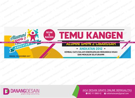 Contoh Desain Spanduk Banner Temu Kangen Alumni Sekolah Contoh Desain