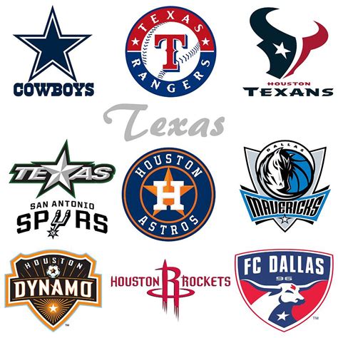 Texas Professional Sport Teams Mixed Media By Movie Poster Prints