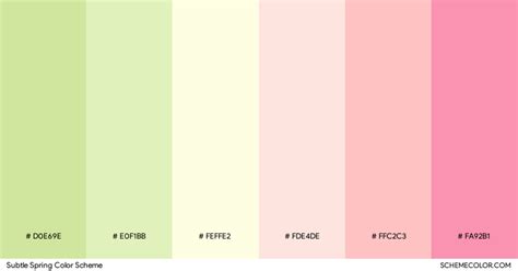 Preppy Spring Color Palette Hex Rgb Code Spring Color