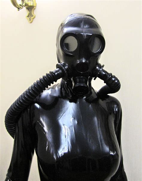Fetish Heavy Rubber Female Dom Gas Mask Latex Hood With Dark Etsy Singapore