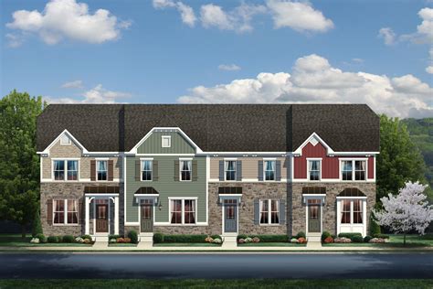New Construction Townhomes For Sale Beethoven 2 Level Ryan Homes