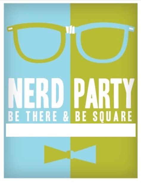 Nerd Party Announcement Blank Template Imgflip