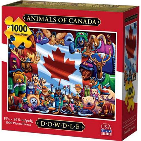 Blue opal jigsaw puzzles australia new zealand giant map down under puzzle 300pc. Dowdle Jigsaw Puzzle - Animals of Canada - 1000 Piece ...