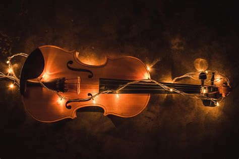 Violin Lighting Creative Free Photo On Pixabay