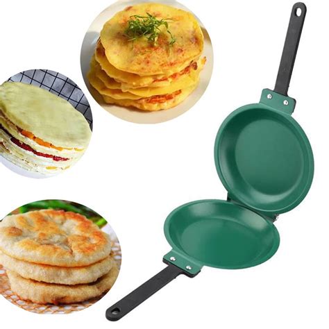 Double Sided Frying Pan Non Stick Flip Frying Pan Pancake Household Cookware New Ebay