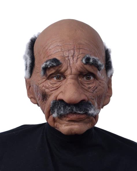 Walter Dark Skinned Old Man Latex Face Mask Grandpa Pappy Uncle