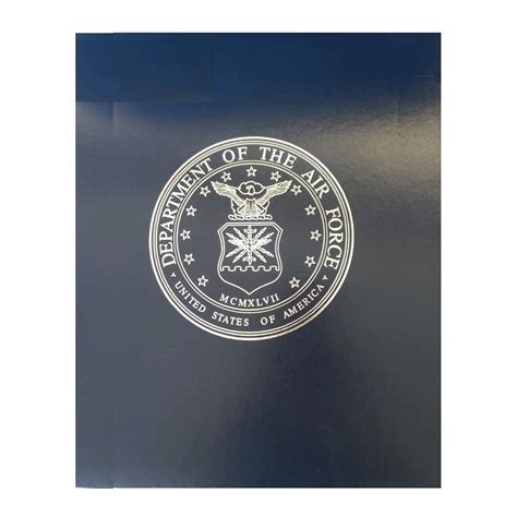 Retirement Certificate Us Air Force Binder Blue Arocep Federal Llc