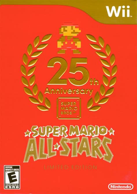 Super Mario All Stars Limited Edition 2010 Wii Box Cover Art Mobygames