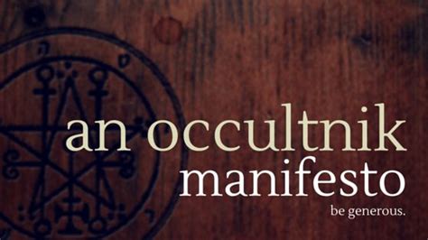 An Occultnik Manifesto Spiral Nature Manifesto Spiral Words