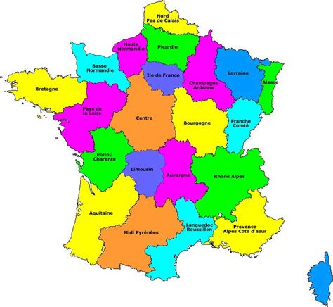 Total 50 Imagen Carte De France Des Régions Vn