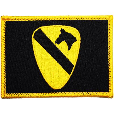United States Army 1st Cavalry Division Flag 35 Embroidered Iron On