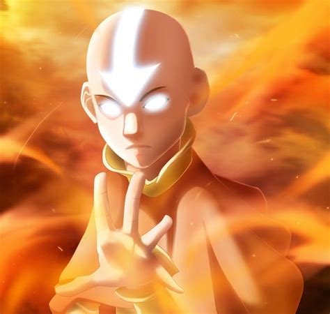 Aang Glow Guy Sparks Avatar Angry Avatar The Last Airbender
