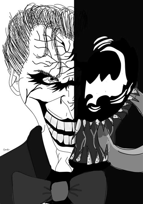 Joker And Venom Cross Over Fan Art Fan Art Joker Digital Illustration