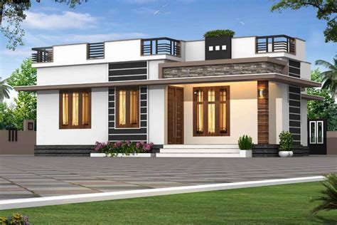 725 Sq Ft 2bhk Modern Single Floor House And Free Plan