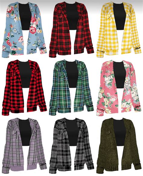 Greatest Plaid Shirts Custom Content For The Sims 4 — Snootysims