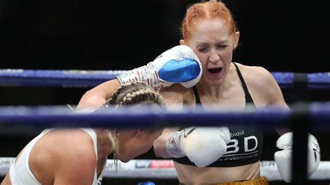 Cash Vs Welborn Shannon Courtenays Unbeaten Record Shattered As She Is Floored And Defeated On