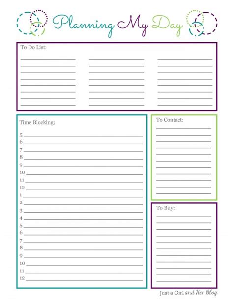 10 Free Printable Daily Planners Free Printable Worksheet