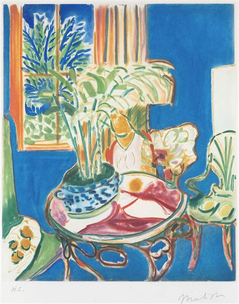 Henri Matisse Petit Interieur Bleu Little Blue Interior1952