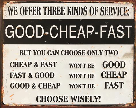 Good Cheap Fast Rates Tin Sign Mainly Nostalgic Retro Tin Signs And More