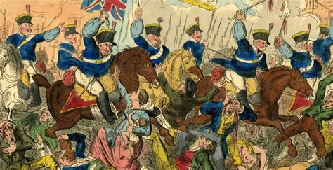 The Battle Of Peterloo Manchester 1819