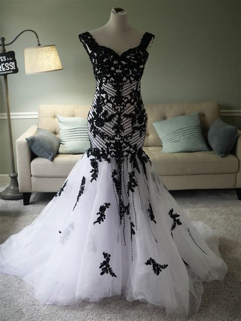 Black And White Wedding Dress By Brides And Tailor Brides And Tailorblack