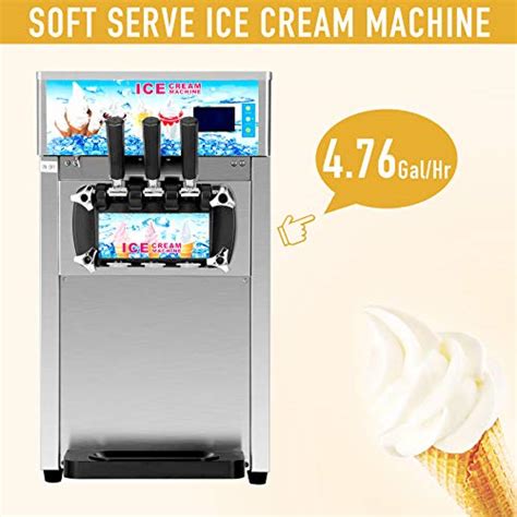 Co Z Commercial Ice Cream Machine Soft Serve Stainless Steel 3 Flavors