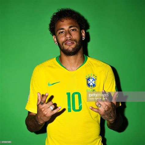 neymar jr of brazil poses during the official fifa world cup 2018 portrait session at the brazil