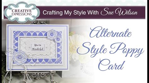 Art Deco Style Card Tutorial Crafting My Style With Sue Wilson Youtube