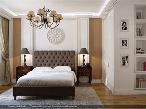 A contemporary bedroom with brown accent. Pretty Contemporary Interiors