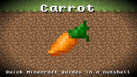 Minecraft Carrot Recipe Item Id Information Up To Date Youtube