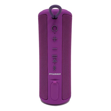 Sylvania Waterproof Bluetooth Speaker With Rubber Finish Sp953 Purple