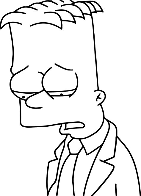 Sad Bart Outline Hot Sex Picture