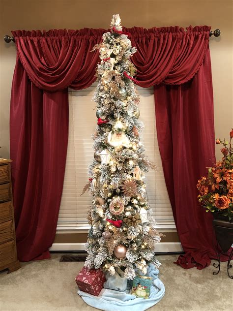 Pin By Victoria Scraps On Christmas Trees Slim Christmas Tree