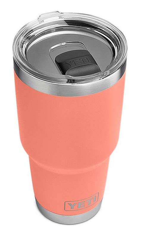 Yeti Rambler Tumbler 30oz With Magslider Lid Coral Tackledirect