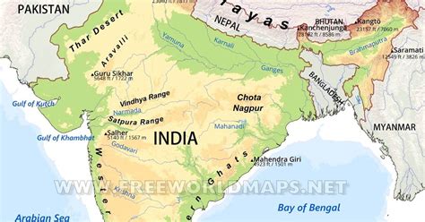 Map Of India Thar Desert Maps Of The World