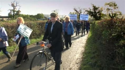 Greenbelt Protest Walk Over Gloucestershire Housing Plans Bbc News