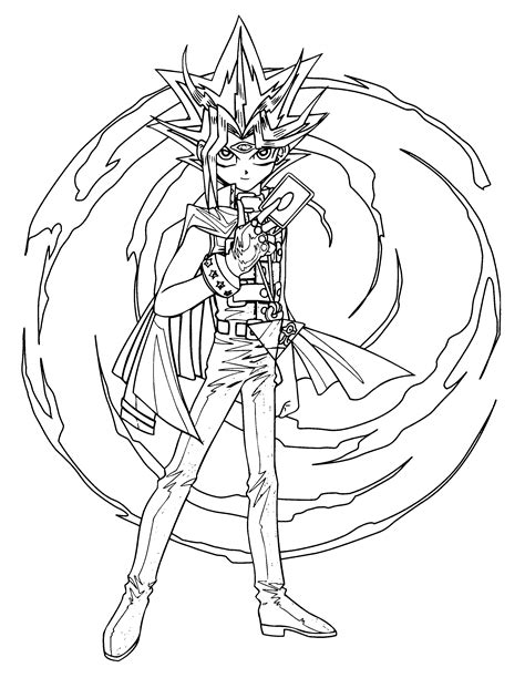 Coloring Page Yu Gi Oh Coloring Pages 60