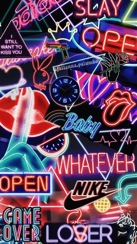 Pin by 👑QueenSociety👑 on Emoji Party | Neon wallpaper ...