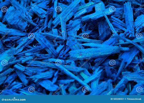 Mulch Blue Coloured Decorative Bark Stock Photo Image 50328551