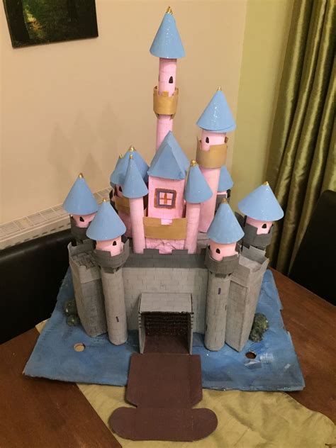 Cardboard Castle Toilet Roll Craft Disney Castle Castle Project