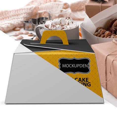 Best Cake Box Mockup 30 Free And Premium Cake Packaging Psd