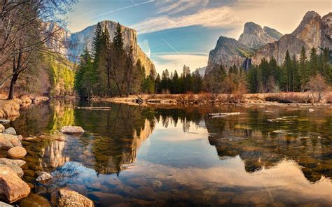 Download Wallpapers Yosemite National Park 4k Autumn American