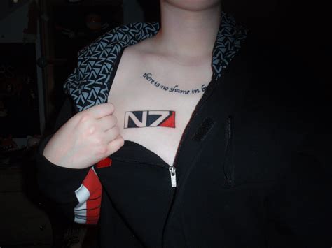 Mass Effect N7 Tattoo Nerdy Tattoos Tattoos And Piercings Cool