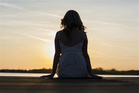 Woman Silhouette In Sunset Photograph By Newnow Photography By Vera