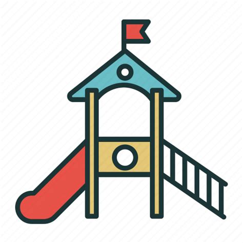 Childhood Kids Kindergarten Nursery School Play Playground Slide