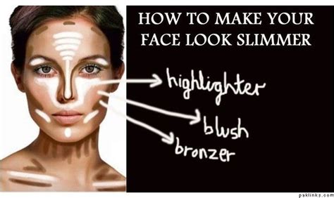 how to make your face look slimmer beauty face contouring tips
