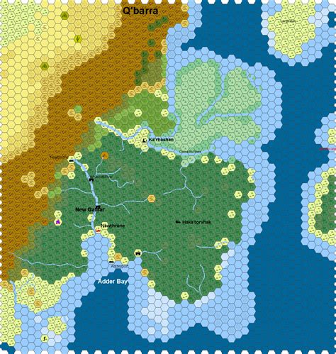 Hex Map Of Qbarra Created In Hexographer Free And Pro Versions