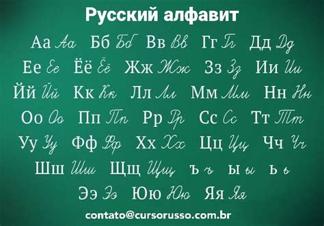 Alfabeto Russo Clube Eslavo