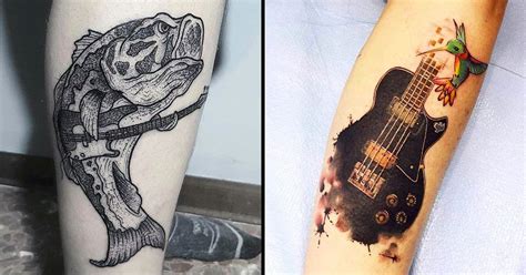 Maybe you would like to learn more about one of these? All About That Bass… Guitar Tattoos • Tattoodo
