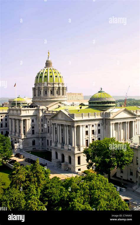 The State Capitol Building At Harrisburg Pennsylvania Pa Stock Photo